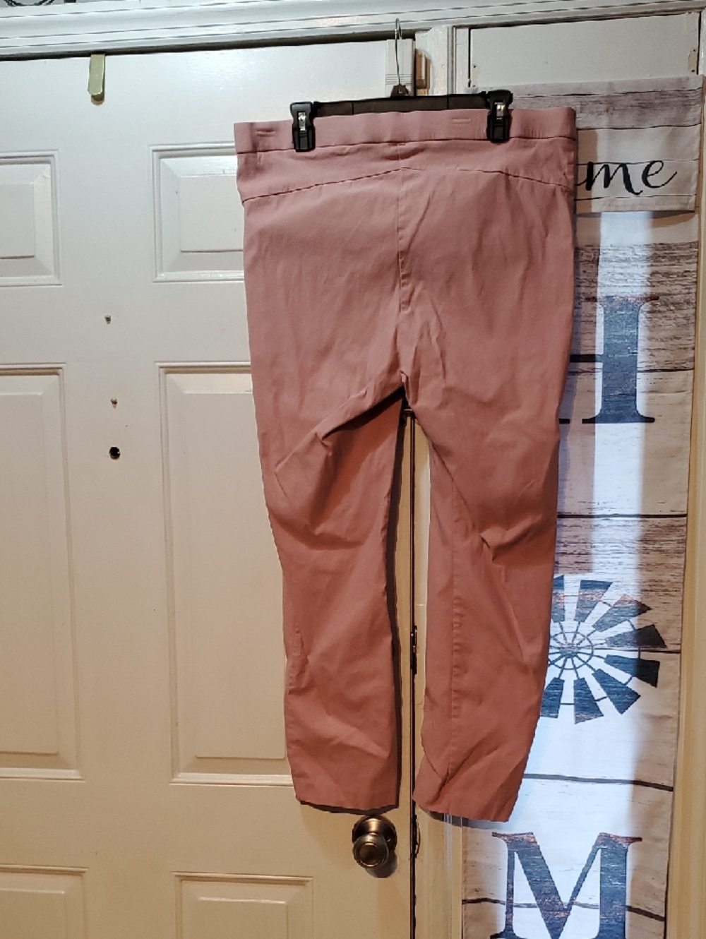 Ellen Tracy Straight Leg Pants in Dusty Rose - Picture 3 of 3
